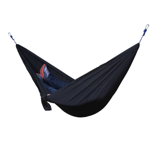 Two-Color Parachute Nylon Double Hammock