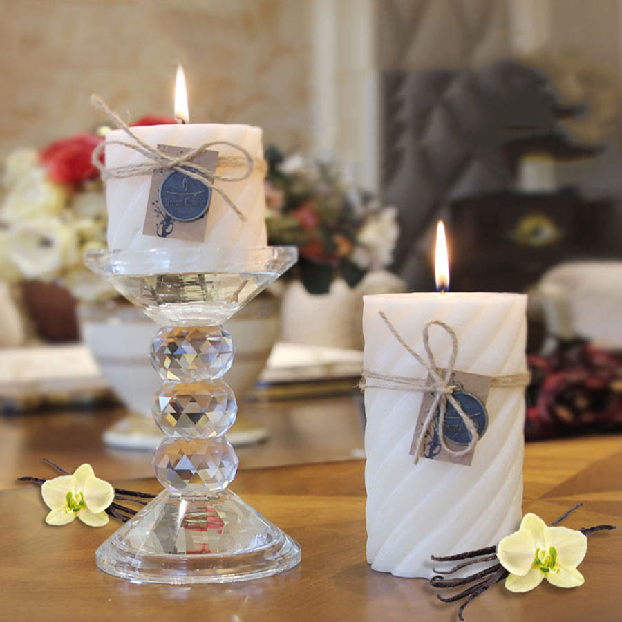 Smoke Free Vanilla Fragrance Candle Essential Oil Decorative Candles