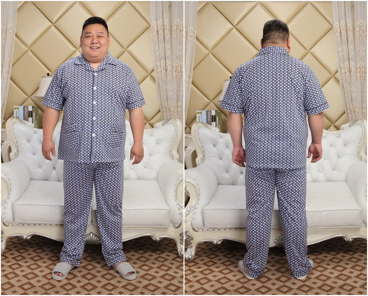 Men's Supersized 5XL Cotton Pajama Set