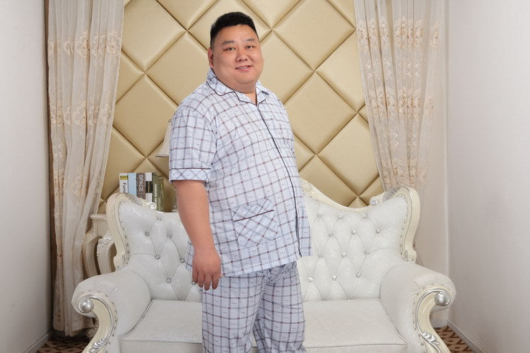 Men's Supersized 5XL Cotton Pajama Set
