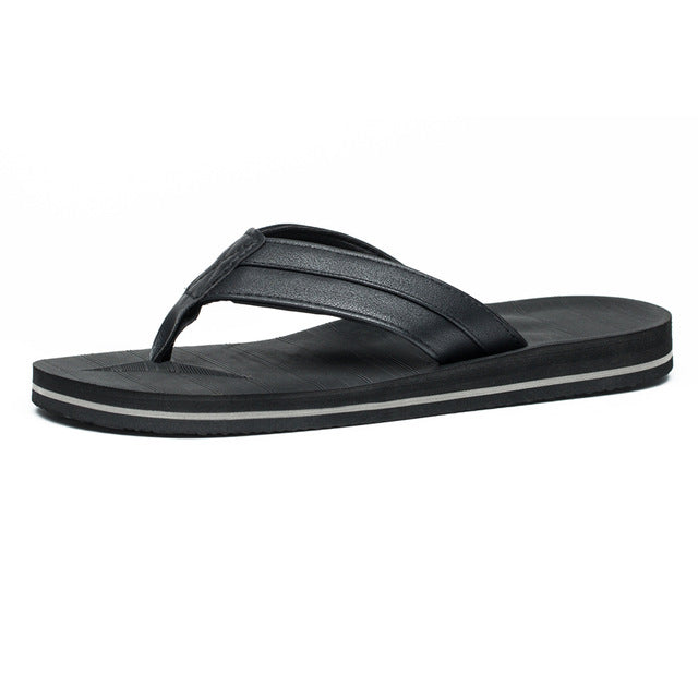 Leather Strap Rubber Sole Beach Sandals