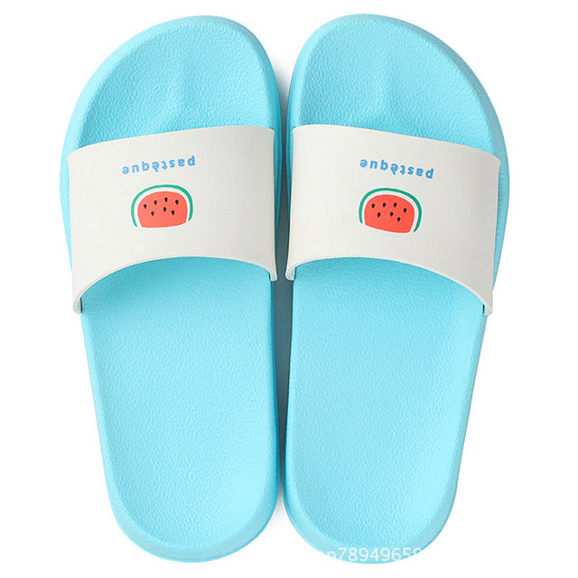 Women's Contour Insole Flamingo Cartoon Beach Slippers