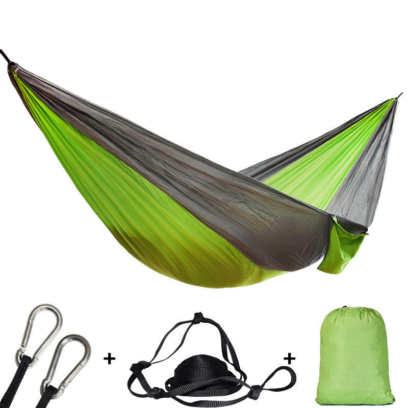 Two-Color Parachute Nylon Double Hammock