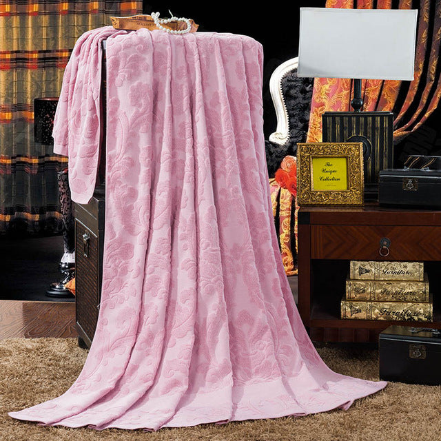 Super Sized Terry Towel Cotton Quilt Blanket