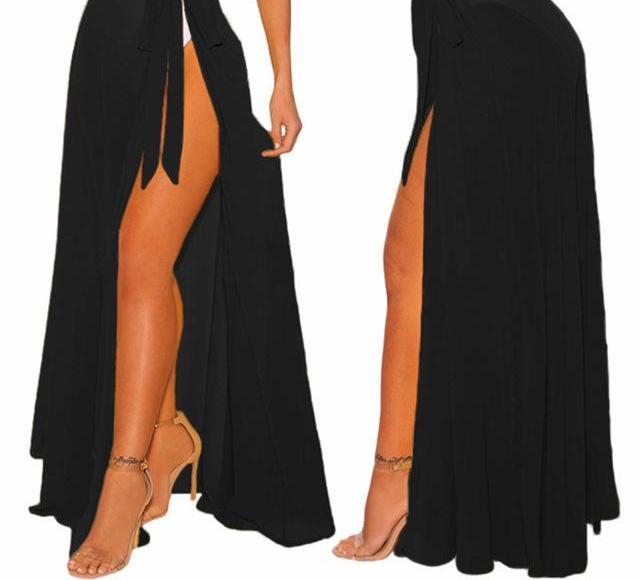 Women's Sheer Tie-up Skirt Beach Cover Up