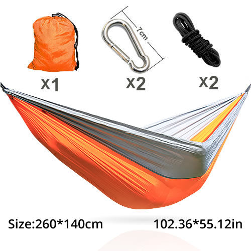 Parachute Nylon Double Hammocks with Hardware
