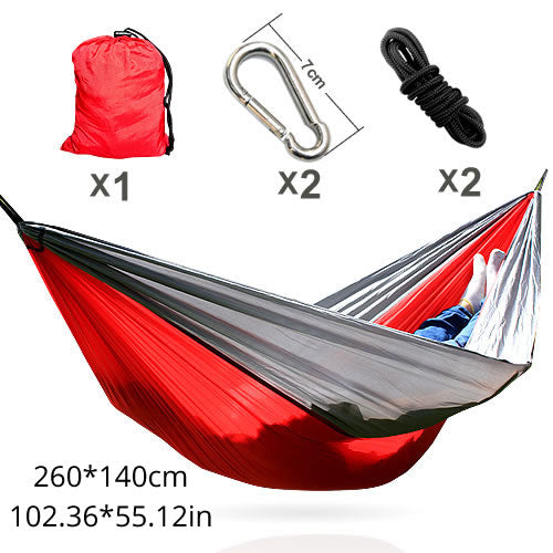 Parachute Nylon Double Hammocks with Hardware