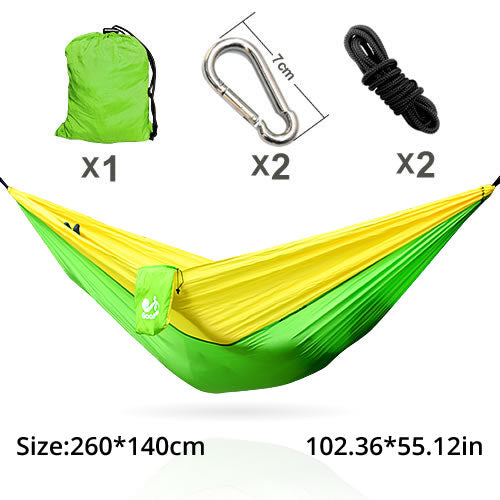 Parachute Nylon Double Hammocks with Hardware