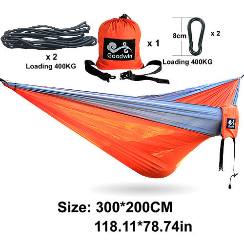 Parachute Nylon Double Hammocks with Hardware