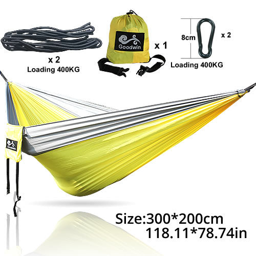 Parachute Nylon Double Hammocks with Hardware