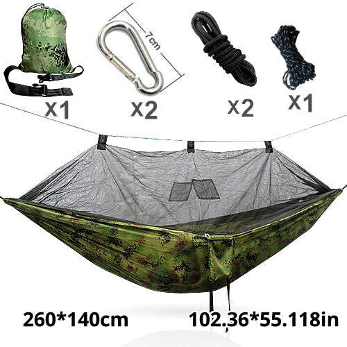 Parachute Nylon Double Hammocks with Hardware