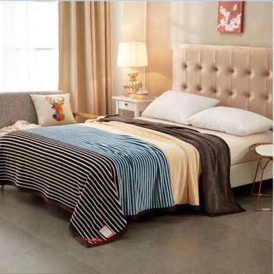 Striped Flannel Fleece Blankets