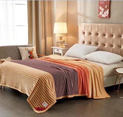 Striped Flannel Fleece Blankets