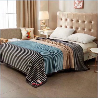 Striped Flannel Fleece Blankets