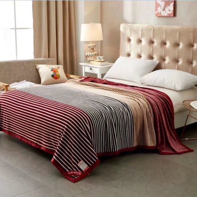Striped Flannel Fleece Blankets