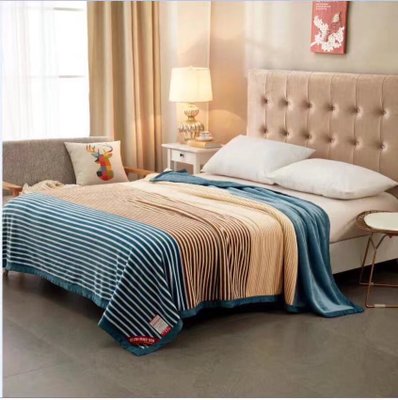 Striped Flannel Fleece Blankets