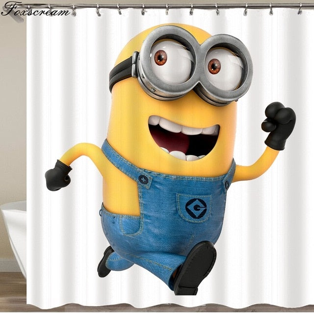 Mischievous Minions Cartoon Series Shower Curtains