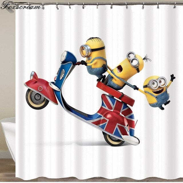 Mischievous Minions Cartoon Series Shower Curtains