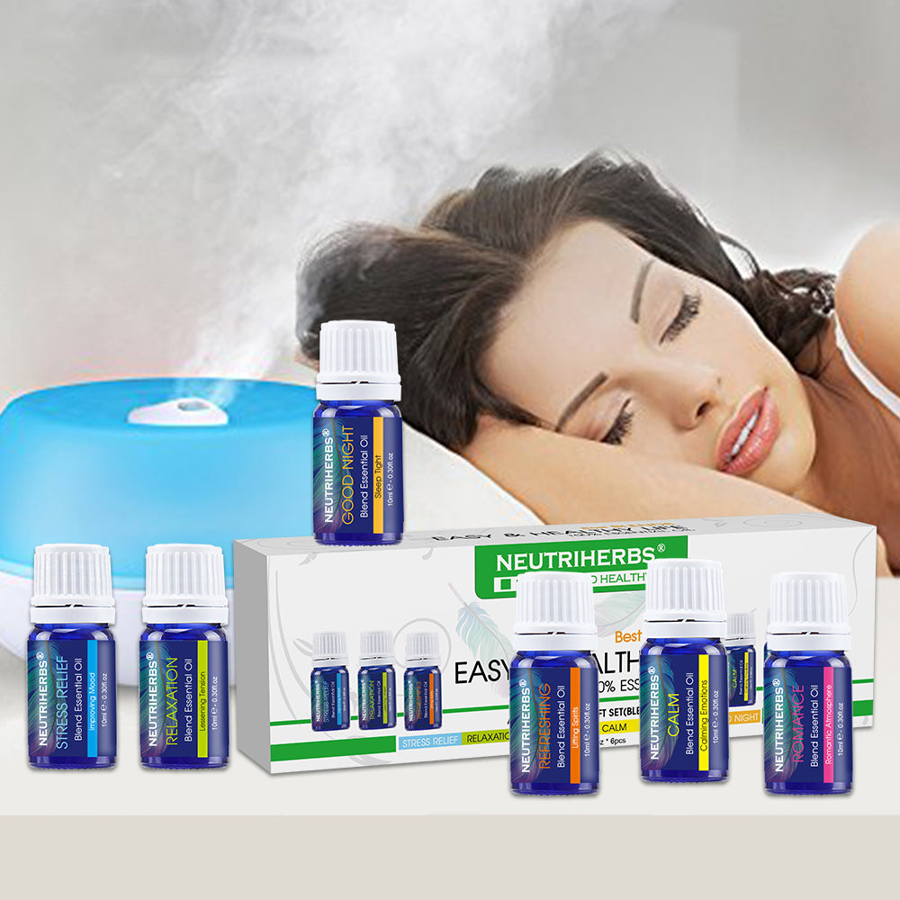 6 pcs Set of Pure Oils for Aromatherapy Diffusers, Humidifier, Bath, Massage