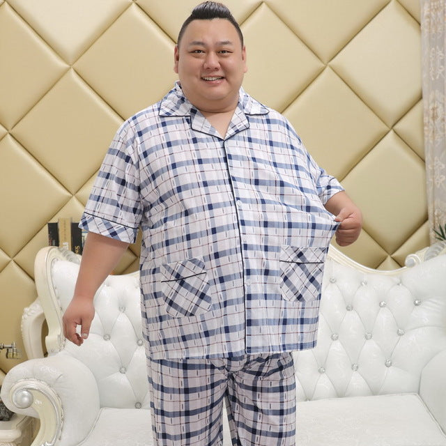 Men's Supersized 5XL Cotton Pajama Set