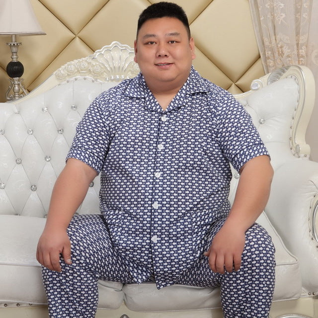 Men's Supersized 5XL Cotton Pajama Set