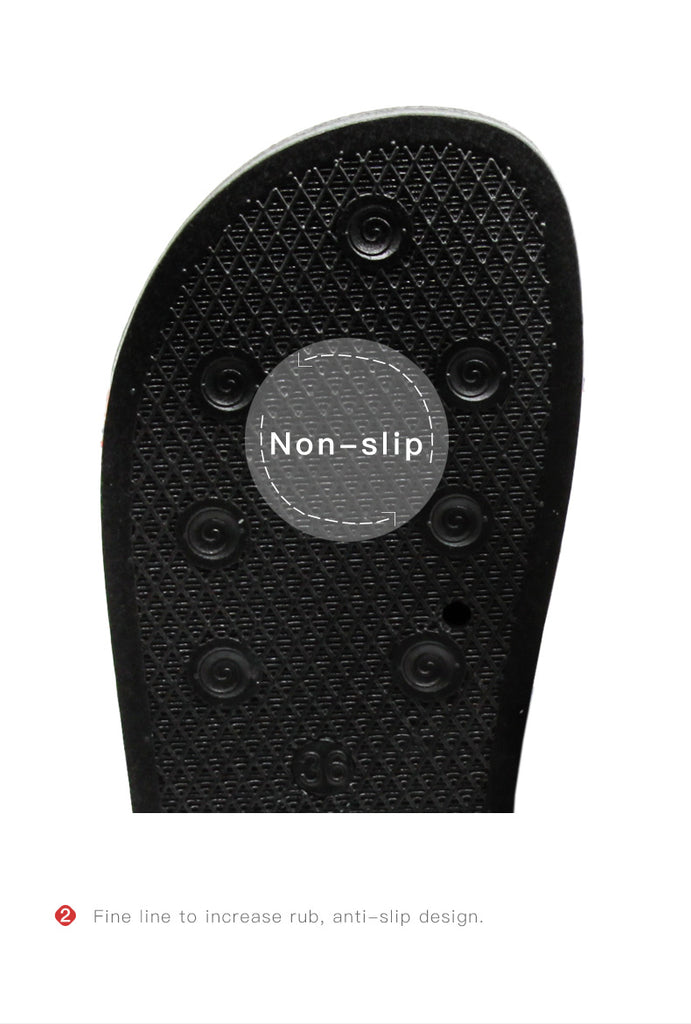 Red White Blue Striped Contour Insloe Men's Slippers