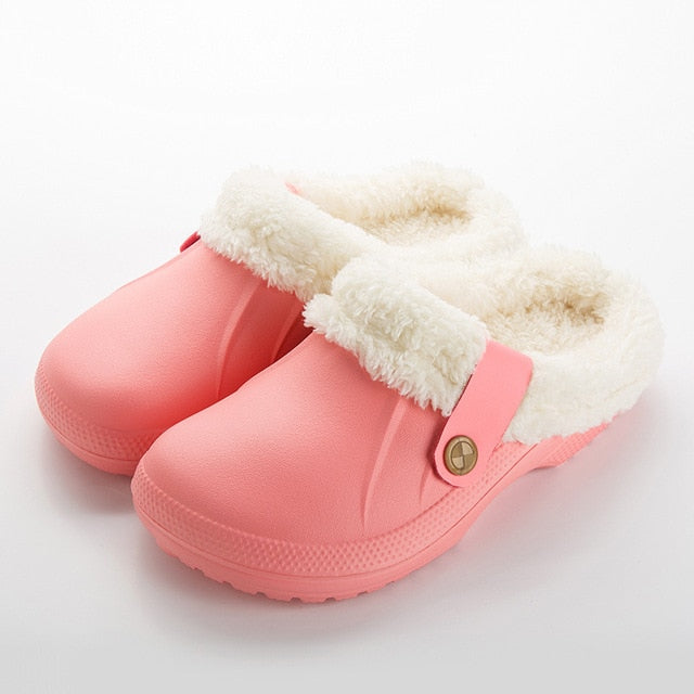 Winter Clogs With Fur Fleece Lining