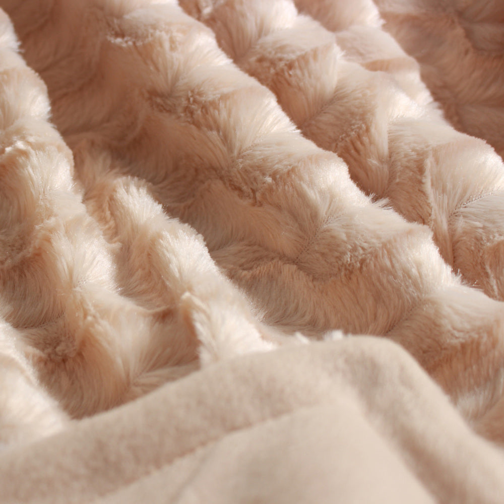 Super Soft Faux Fur Bed Cover