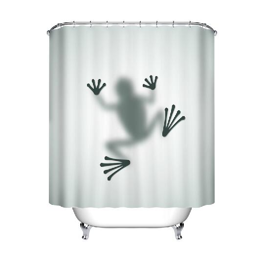 Tree Frog, Polyester Fabric Shower Curtain with Hooks