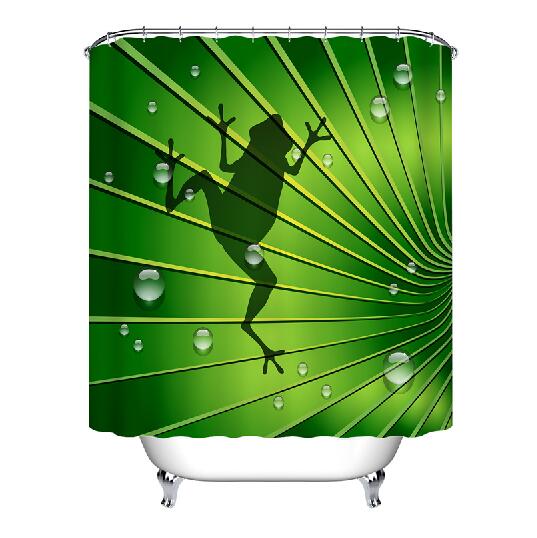 Tree Frog, Polyester Fabric Shower Curtain with Hooks
