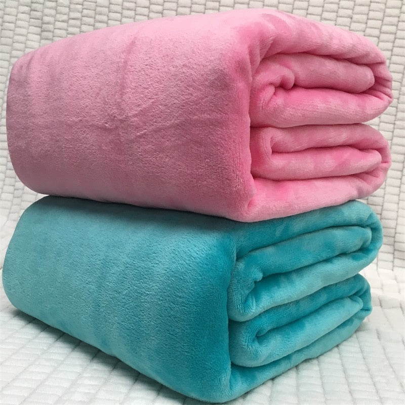 Super Warm Soft Fleece Blanket Bedspread