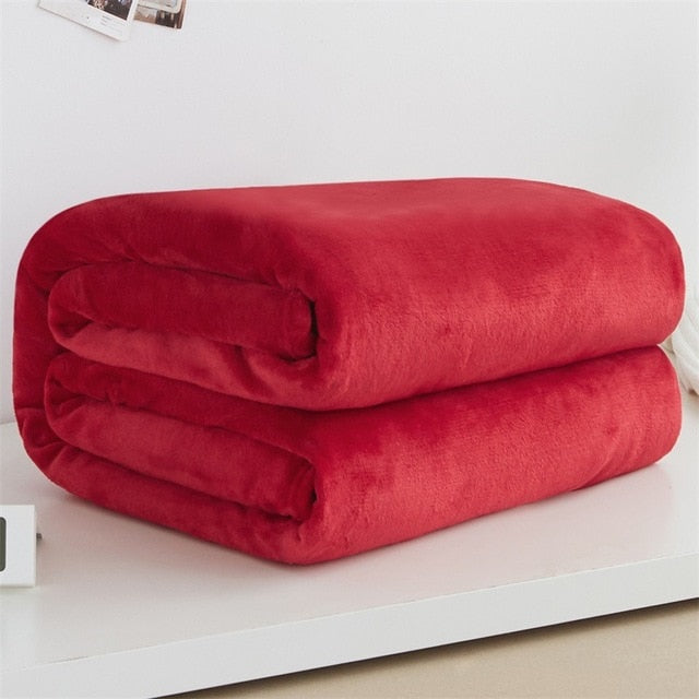 Super Warm Soft Fleece Blanket Bedspread