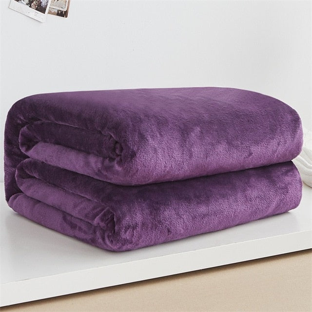 Super Warm Soft Fleece Blanket Bedspread