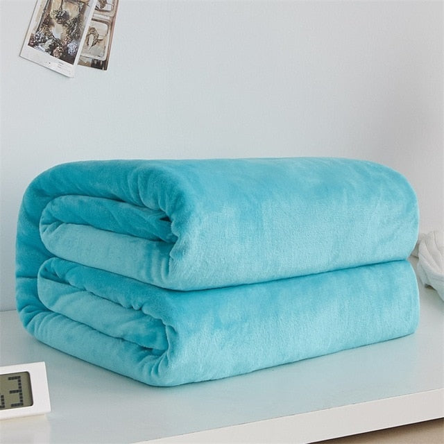 Super Warm Soft Fleece Blanket Bedspread