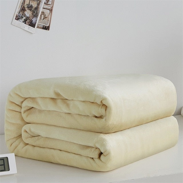 Super Warm Soft Fleece Blanket Bedspread