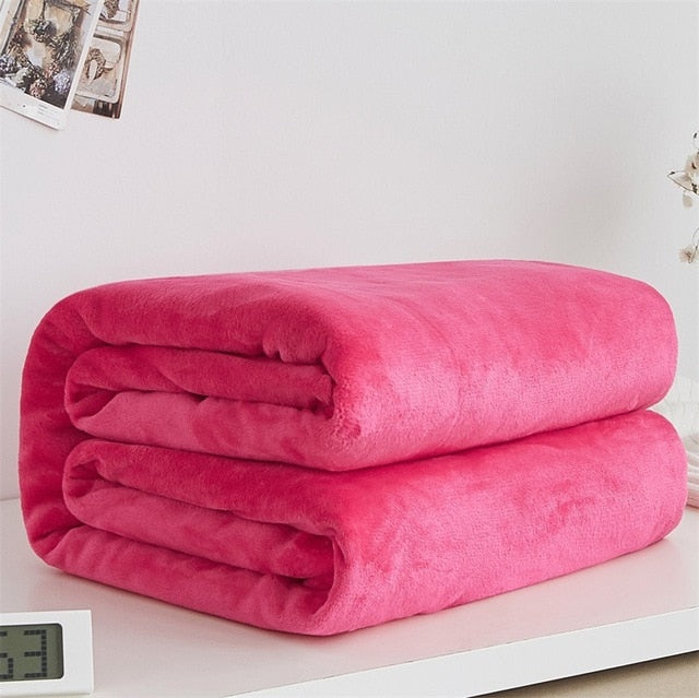 Super Warm Soft Fleece Blanket Bedspread