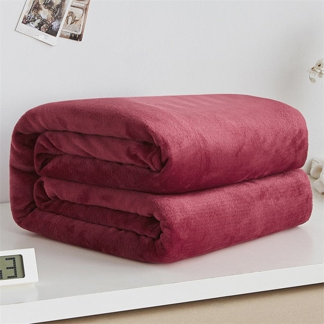 Super Warm Soft Fleece Blanket Bedspread
