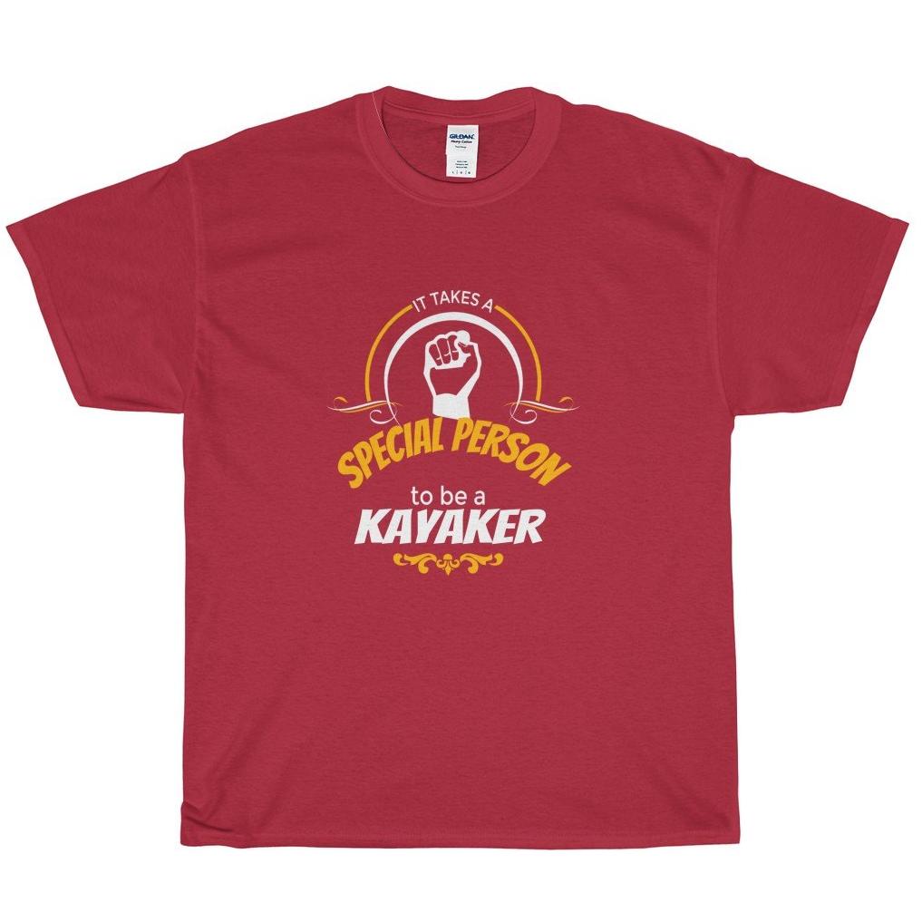 Kayaker, 'A Special Person', Heavy Cotton Tee Shirt