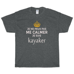 Kayaker 'Can't Stay Calm!' Unisex Heavy Cotton Tee Shirt