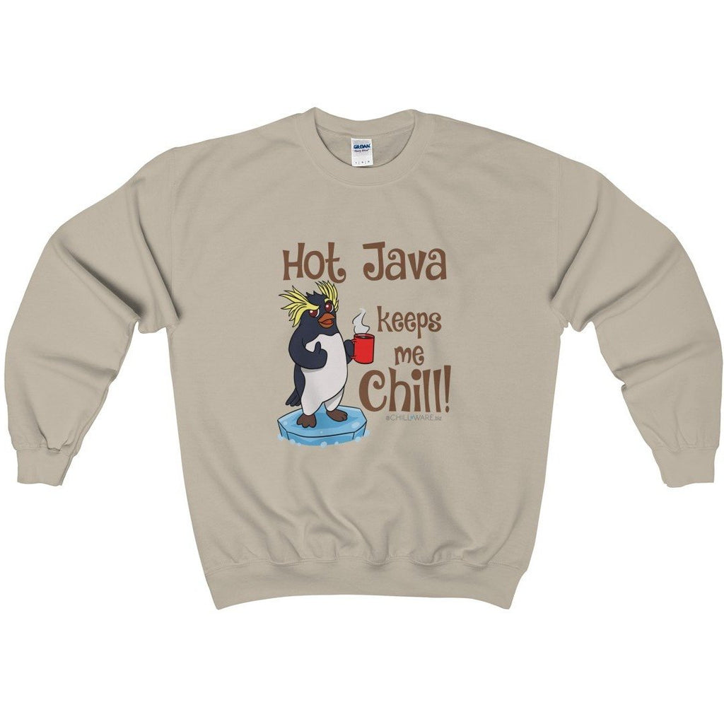 Unisex Crewneck Sweatshirt; 'Hot Java Keeps Me Chill!'