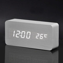 FiBiSonic LED Alarm Clocks, Time & Temperature, Sound Control LED Display