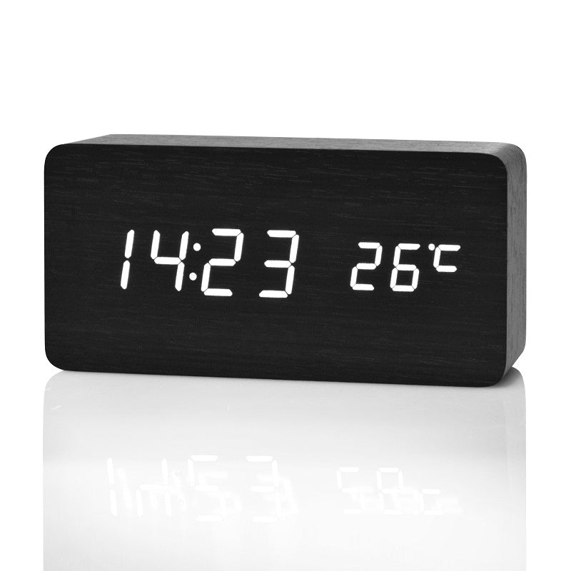 FiBiSonic LED Alarm Clocks, Time & Temperature, Sound Control LED Disp