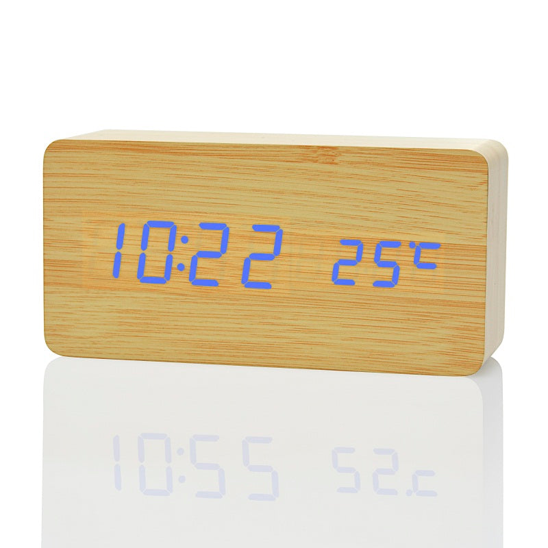 FiBiSonic LED Alarm Clocks, Time & Temperature, Sound Control LED Disp