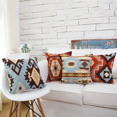 Kilim Pattern Embroided Cushion Cover For Sofa