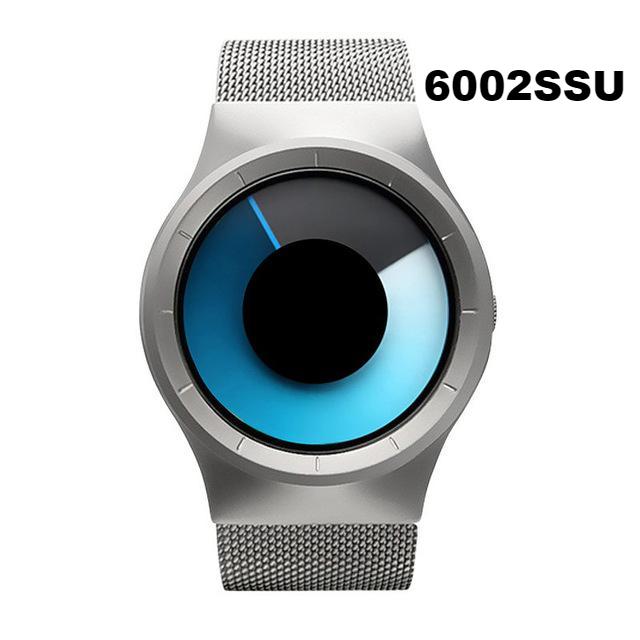 Geekthink Color Pulse Quartz Watch, Stainless Steel Mesh Strap