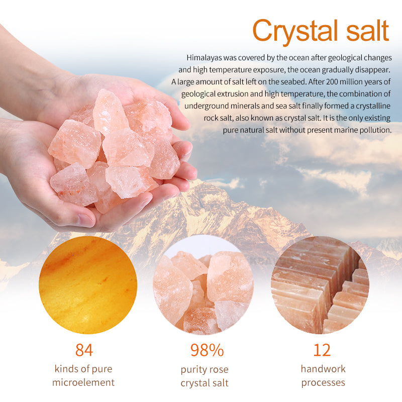 Himalayan Crystal Rock Salt AirPurifier Night Light