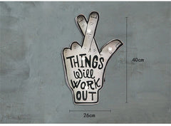 'Things Will Work Out', Vintage LED Neon Metal Sign