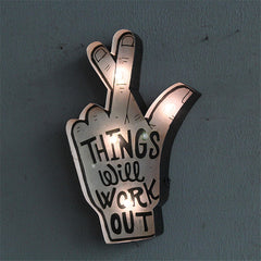 'Things Will Work Out', Vintage LED Neon Metal Sign