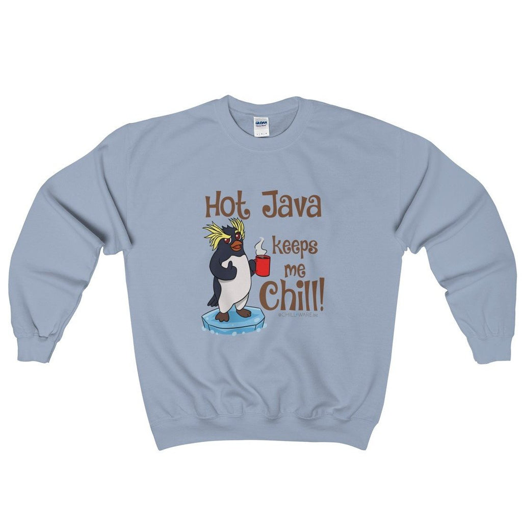 Unisex Crewneck Sweatshirt; 'Hot Java Keeps Me Chill!'
