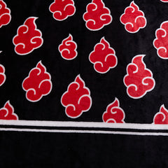 Japanese Red Cloud Fleece Blanket